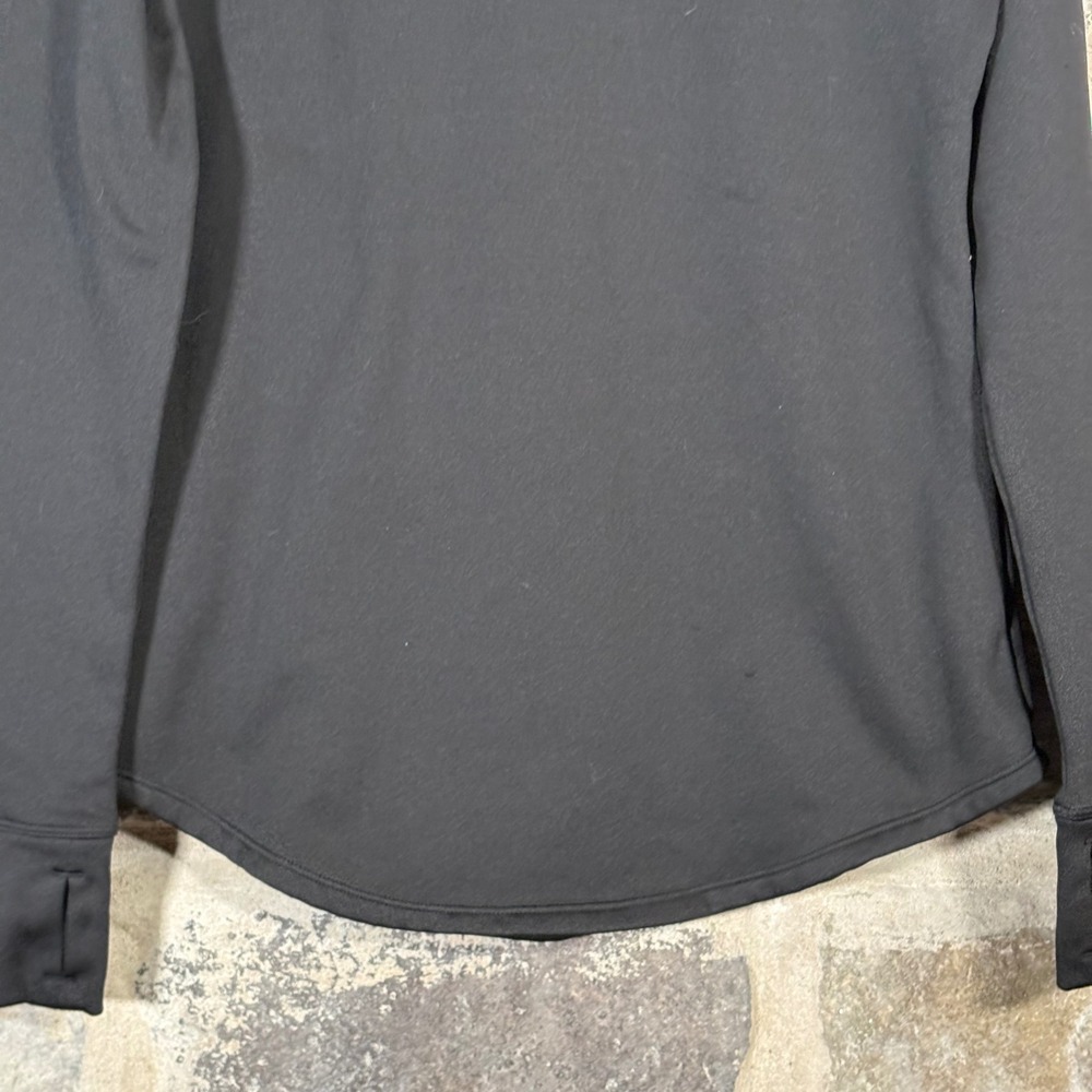 ClimateRight by‎ Cuddl Duds Black Long Sleeve Top Thumb Hole Small Warm Winter - Picture 3 of 11